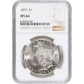 Certified Morgan Silver Dollar 1879 MS64 NGC