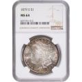 Certified Morgan Silver Dollar 1879-S MS64 NGC Toning (B)