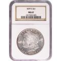 Certified Morgan Silver Dollar 1879-S MS67 NGC