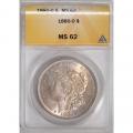 Certified Morgan Silver Dollar 1880-O MS62 ANACS