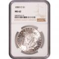 Certified Morgan Silver Dollar 1880-O MS62 NGC