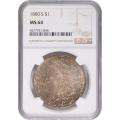 Certified Morgan Silver Dollar 1880-S MS64 NGC Toning (D)