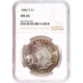 Certified Morgan Silver Dollar 1880-S MS66 NGC toning