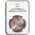 Certified Morgan Silver Dollar 1882-S MS65 NGC toning