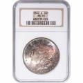 Certified Morgan Silver Dollar 1882-S MS65 NGC toned obverse