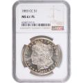 Certified Morgan Silver Dollar 1883-CC MS61PL NGC