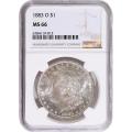 Certified Morgan Silver Dollar 1883-O MS66 NGC