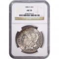 Certified Morgan Silver Dollar 1883-S AU55 NGC toning