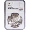 Certified Morgan Silver Dollar 1883-S MS61 NGC