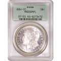 Certified Morgan Silver Dollar 1884-CC MS63DMPL PCGS