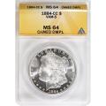 Certified Morgan Silver Dollar 1884-CC MS64 DMPL ANACS