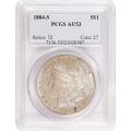 Certified Morgan Silver Dollar 1884-S AU53 PCGS