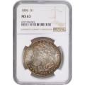 Certified Morgan Silver Dollar 1886 MS63 NGC Toning