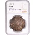Certified Morgan Silver Dollar 1886 MS64 NGC Toning