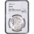 Certified Morgan Silver Dollar 1886-O AU58 NGC