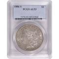 Certified Morgan Silver Dollar 1886-S AU53 PCGS