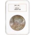 Certified Morgan Silver Dollar 1887 MS64 NGC Toning (B)