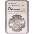 Certified Morgan Silver Dollar 1887 VAM-12A DDO Gator & Clash MS63 NGC
