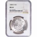 Certified Morgan Silver Dollar 1888-O MS64 NGC