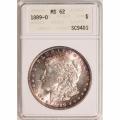 Certified Morgan Silver Dollar 1889-O MS62 ANACS