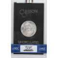 Carson City Morgan Silver Dollar 1890-CC GSA MS62 NGC