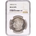 Certified Morgan Silver Dollar 1890-CC MS62DPL NGC 