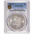 Certified Morgan Silver Dollar 1890-CC MS62 PCGS