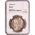 Certified Morgan Silver Dollar 1890-O MS64 NGC Toning