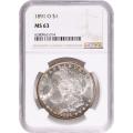 Certified Morgan Silver Dollar 1891-O MS63 NGC Toning