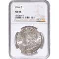 Certified Morgan Silver Dollar 1894 MS63 NGC