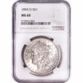 Certified Morgan Silver Dollar 1894-O MS60 NGC