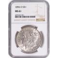 Certified Morgan Silver Dollar 1896-O MS61 NGC