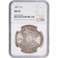 Certified Morgan Silver Dollar 1897 MS63 NGC