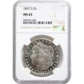 Certified Morgan Silver Dollar 1897-S MS63 NGC PL Obverse