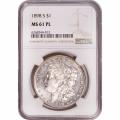 Certified Morgan Silver Dollar 1898-S MS61PL NGC