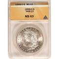 Certified Morgan Silver Dollar 1898-O VAM-13 MS63 ANACS
