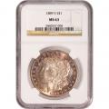 Certified Morgan Silver Dollar 1889-S MS63 NGC toning