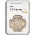 Certified Morgan Silver Dollar 1900-O/CC MS64 NGC