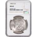 Certified Morgan Silver Dollar 1900-S MS62 NGC