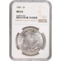 Certified Morgan Silver Dollar 1901 MS63 NGC