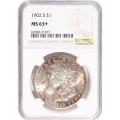 Certified Morgan Silver Dollar 1902-S MS63+ NGC