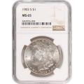 Certified Morgan Silver Dollar 1903-S MS65 NGC
