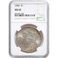 Certified Morgan Silver Dollar 1904 MS62 NGC (A)