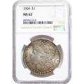 Certified Morgan Silver Dollar 1904 MS62 NGC (B)