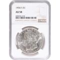 Certified Morgan Silver Dollar 1904-S AU58 NGC