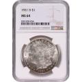 Certified Morgan Silver Dollar 1921-D MS64 NGC