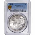 Certified Morgan Silver Dollar 1921-D MS66 PCGS