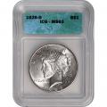 Certified Peace Silver Dollar 1926-D MS63 ICG