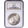 Certified Peace Silver Dollar 1926 MS64 NGC