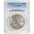Certified Peace Silver Dollar 1926-S MS63 PCGS